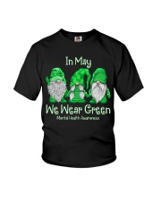 In May We Wear Green For Mental Health Awareness Youth T-Shirt tile