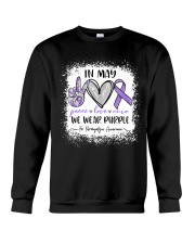 In May We Wear Purple For Fibromyalgia Awareness Crewneck Sweatshirt tile