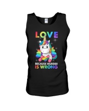 Because Murder Is Wrong Unisex Tank tile