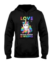 Because Murder Is Wrong Hooded Sweatshirt tile