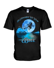 In November we wear Blue V-Neck T-Shirt tile