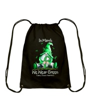 In March We Wear Green Drawstring Bag tile