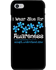 I Wear Blue For Autism Awareness Phone Case tile