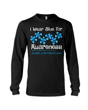 I Wear Blue For Autism Awareness Long Sleeve Tee tile