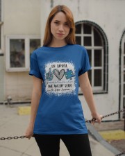 In April We Wear Blue For Autism Awareness Classic T-Shirt apparel-classic-tshirt-lifestyle-19