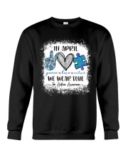 In April We Wear Blue For Autism Awareness Crewneck Sweatshirt tile