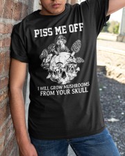Piss Me Off I Will Grow Mushrooms From Your Skull Classic T-Shirt apparel-classic-tshirt-lifestyle-27