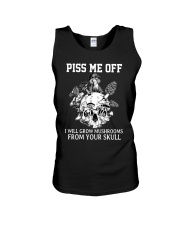 Piss Me Off I Will Grow Mushrooms From Your Skull Unisex Tank tile