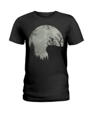 Cycling Moon Ladies T-Shirt tile