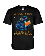 A Book A Day V-Neck T-Shirt tile