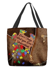 Don't judge what you don't understand All-over Tote front