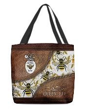 Queen Bee Leather Pattern Print All-over Tote front