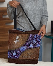 Country Girl Leather Pattern Print All-over Tote aos-all-over-tote-lifestyle-front-10