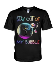 Stay Out Of My Bubble Valentine V-Neck T-Shirt tile