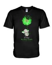 In May We Wear Green V-Neck T-Shirt tile