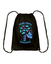 Think Happy Thoughts Drawstring Bag tile