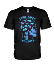 Think Happy Thoughts V-Neck T-Shirt tile