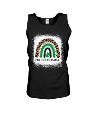 One lucky mama Patrick's day Unisex Tank tile