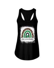 One lucky mama Patrick's day Ladies Flowy Tank tile