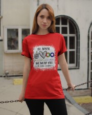 In April We Wear Red For Autism Acceptance Classic T-Shirt apparel-classic-tshirt-lifestyle-19