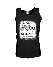 In April We Wear Red For Autism Acceptance Unisex Tank tile
