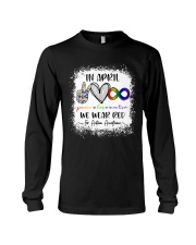 In April We Wear Red For Autism Acceptance Long Sleeve Tee tile
