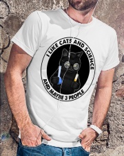 Like Cats And Science Classic T-Shirt lifestyle-mens-crewneck-front-4