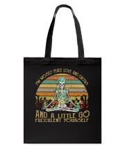 I'm Mostly Peace Love And Cactus Tote Bag tile