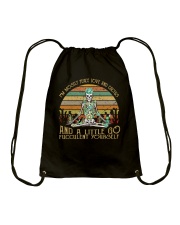 I'm Mostly Peace Love And Cactus Drawstring Bag tile