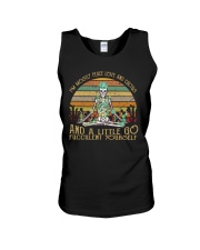 I'm Mostly Peace Love And Cactus Unisex Tank tile