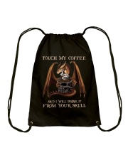 Touch my coffee Drawstring Bag tile