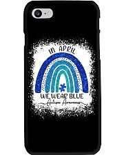 In April We Wear Blue For Autism Awareness Phone Case tile