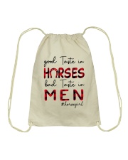 Good Taste In Horse Drawstring Bag tile