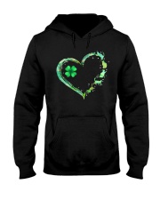Shamrock Heart Patrick's Day Hooded Sweatshirt tile