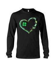 Shamrock Heart Patrick's Day Long Sleeve Tee tile