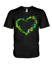 Green Dragon V-Neck T-Shirt tile