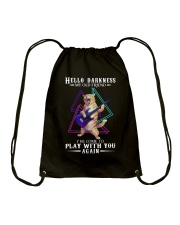Hello Darkness My Old Friend Drawstring Bag tile