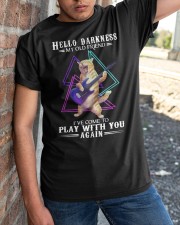 Hello Darkness My Old Friend Classic T-Shirt apparel-classic-tshirt-lifestyle-27