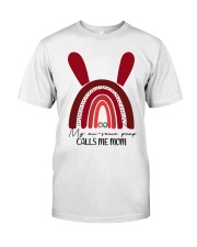 My Au-some Peep Calls Me Mom Easter Day Classic T-Shirt front