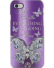 Just Breathe Metal Pattern Print Phone Case i-phone-8-case