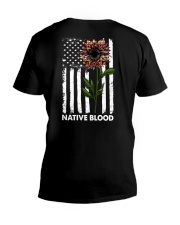 Native Sunflower V-Neck T-Shirt tile