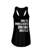 Everything's Fine Ladies Flowy Tank tile