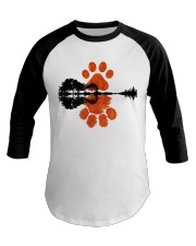 Guitar And Paw Baseball Tee tile
