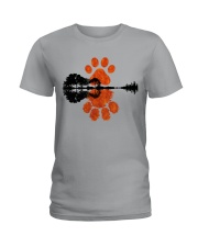 Guitar And Paw Ladies T-Shirt tile