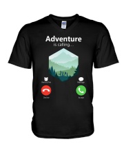 Adventure is calling V-Neck T-Shirt tile