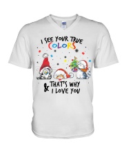 I See Your True Colors V-Neck T-Shirt tile
