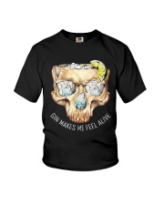 Gin Makes Me Fell Alive Youth T-Shirt tile