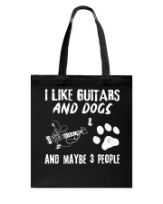 I Like Guitars And Dogs Tote Bag tile