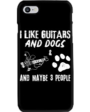 I Like Guitars And Dogs Phone Case tile