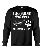 I Like Guitars And Dogs Crewneck Sweatshirt tile